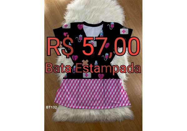 Bata Estampada - Área de Saúde