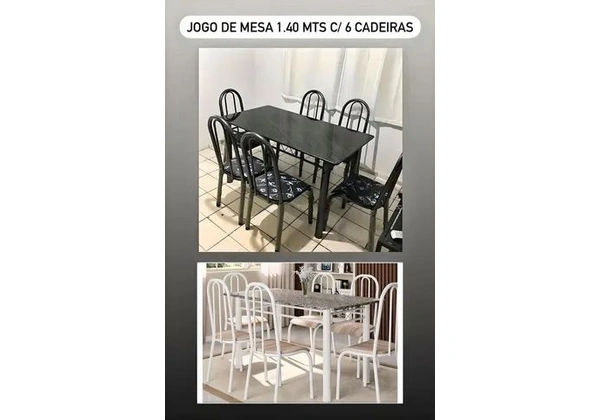 Mesa de 6 cadeiras
