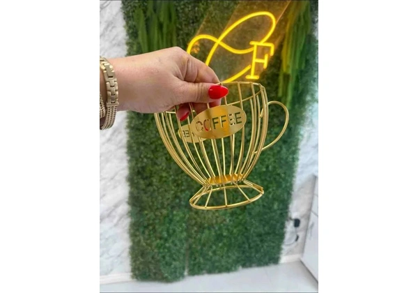 Porta cápsulas de café em formato de xícara