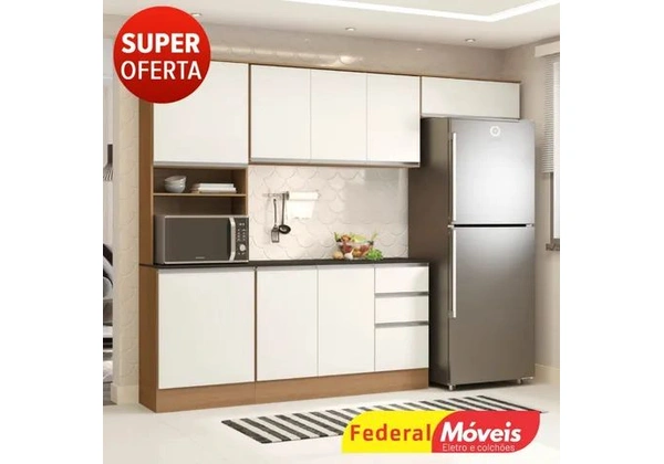 Armário de cozinha lindo kit vai deixa sua casa linda . Vem na FEDERAL MÓVEIS .