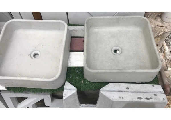 2 Cubas de Concreto para Banheiro