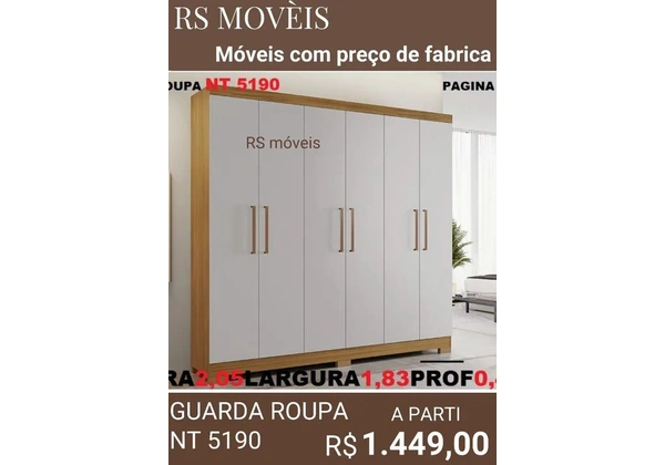 Guarda roupa de casal entrega e montagem grátis para toda Maceió