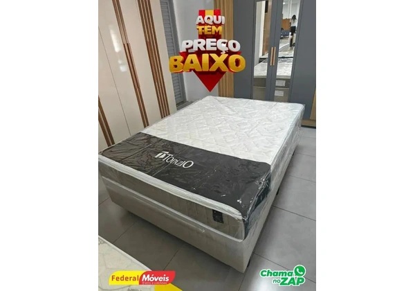 Cama Box Casal 138X188X25cm Novo Pronta Entrega