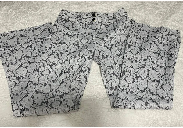 Calça Jacar Boca de Sino Vintage Cós Médio Mixed