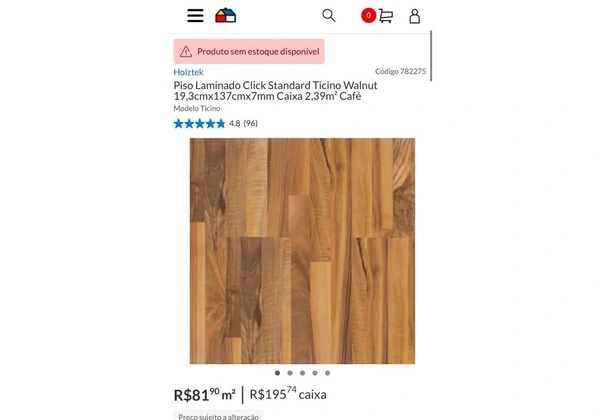 Piso laminado HOLZTEK Origem alemã - Ticino Walnut