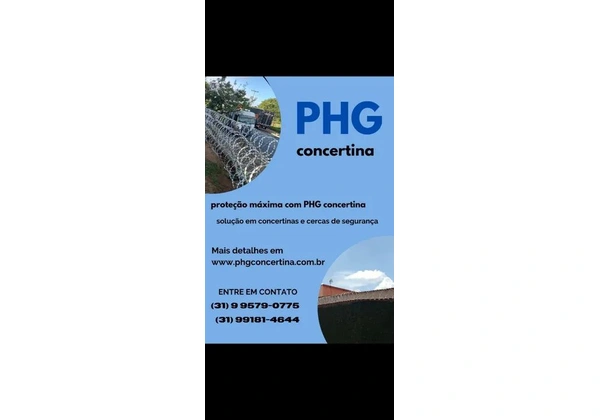 Concertina PHG - Segurança Máxima para sua residência