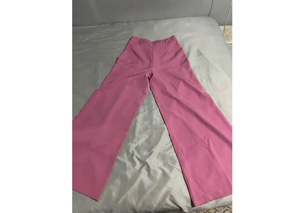 Calça pantalona rosa