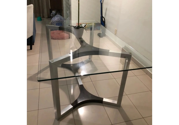 Mesa tampão de vidro