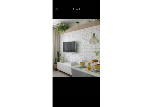 Placa de gesso tijolinho