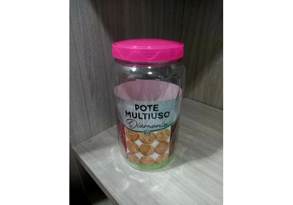 NOVO! Pote de plástico Multiuso Diamante 2, 5 litros