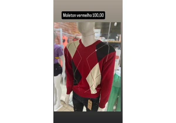 MOLETOM VERMELHO