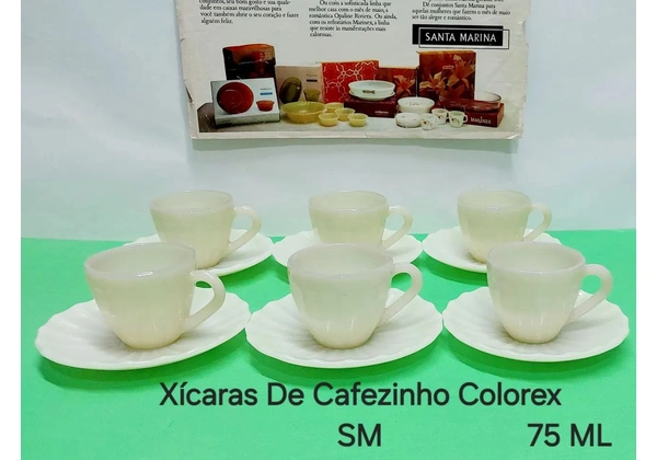 Jogo De 06 Xícaras De Cafezinho Colorex