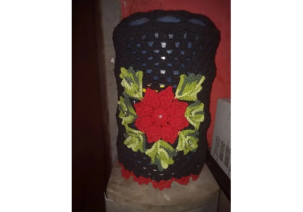 capa para garafão de agua de crocher