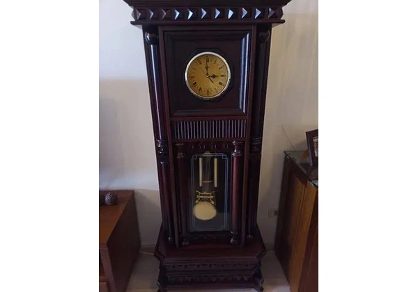 Exclusivo Relógio Pedestal Artesanal Para Decoração