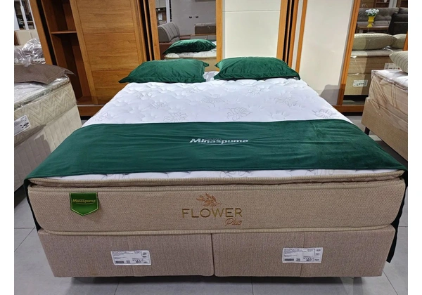 Cama Box Flower plus Minaspuma linha Hotelaria Premium