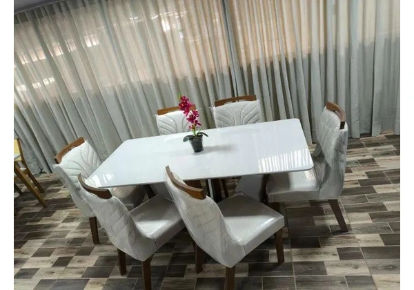 mesa de jantar luxo 6 cadeiras [verona]