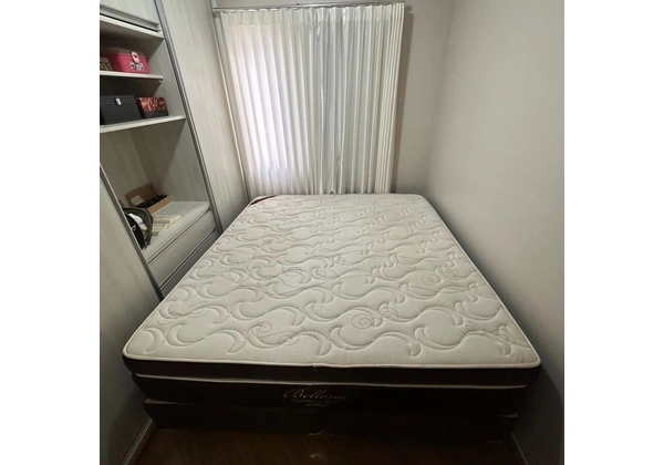 Cama Box King Size (Box + Colchão) Ortobom Bellona