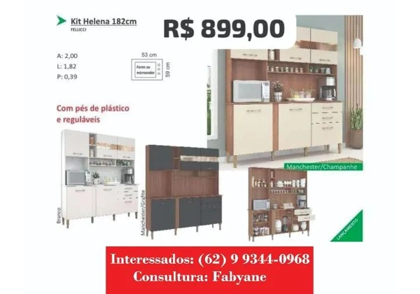 Armario de cozinha kit helena