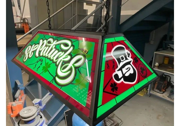 Luminária de acrílico EXCLUSIVA St. Patricks Day