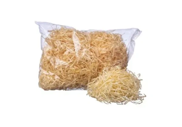 Palha fina natural para decoração - 2 pacotes