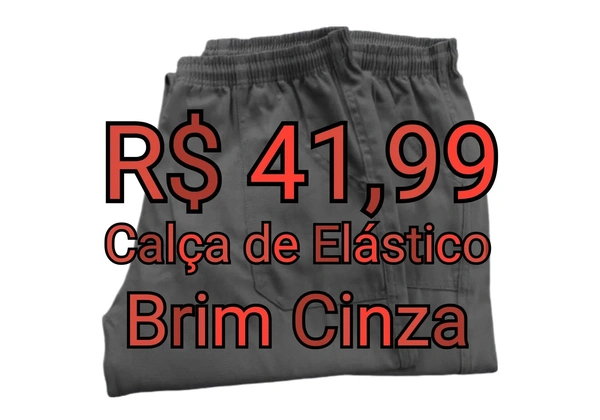 Calça Operacional em Brim Cinza