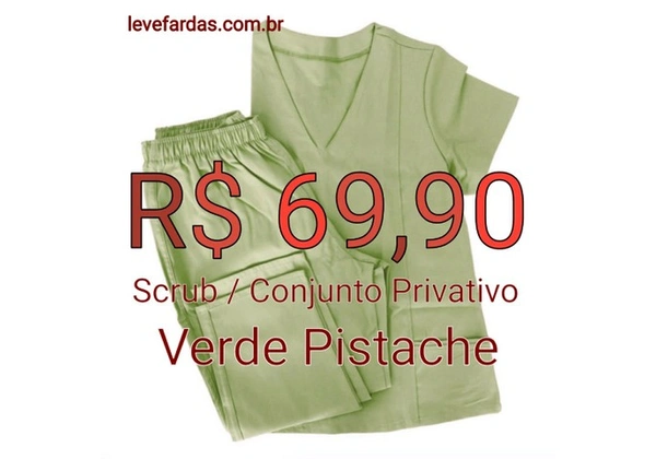 Scrub / Conjunto Privativo - Verde Pistache