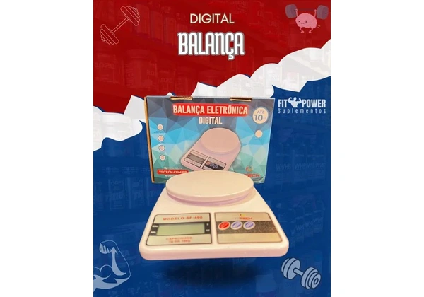 Balança digital de cozinha tem capacidade de 10Kg