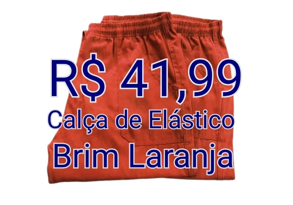 Calça de Brim Operacional - Laranja