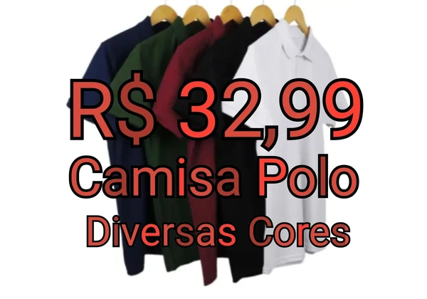 Camisa Polo Piquet - Diversas Cores