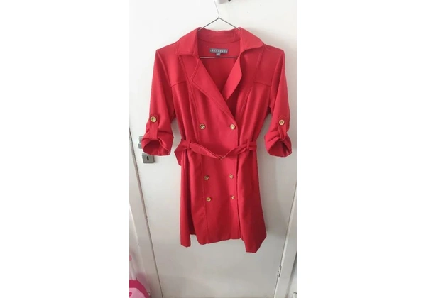 Casaco vermelho feminino