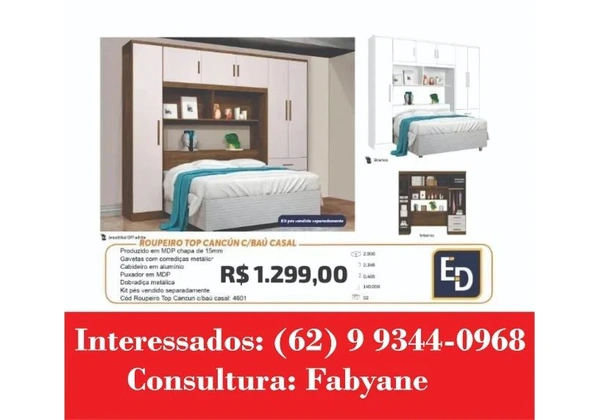 Guarda Roupa Cancun Bvau casal