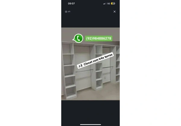 Closet de 3 Torres em mdf entrega e instalação grátis