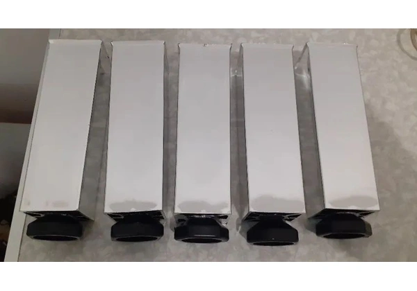 Kit 5 Pés Reguláveis Inox Escovado