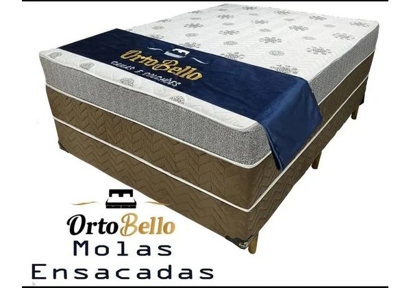 CAMA BOX CASAL MOLAS ENSACADAS
