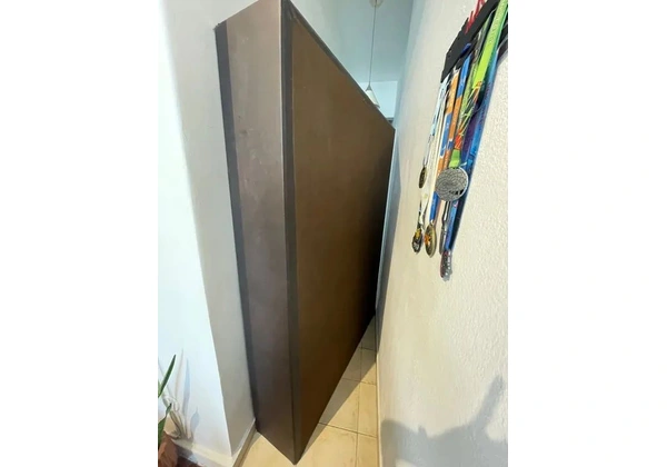 Box cama de casal cor marrom