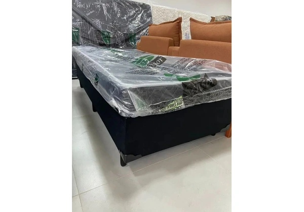 Cama Box Solteiro com Colchão D33 Top de Linha