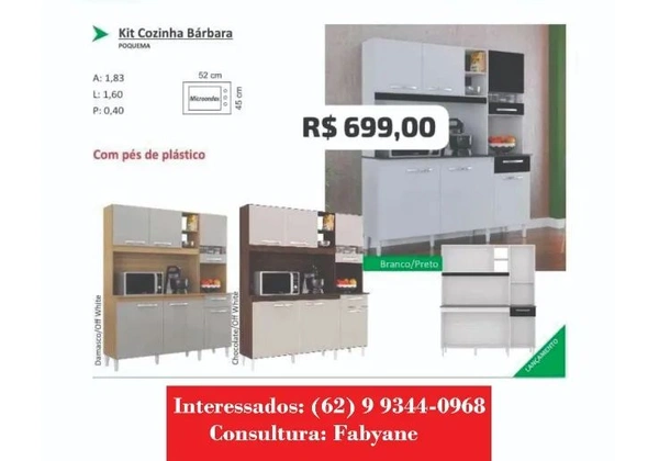 Armario de cozinha kit barbara