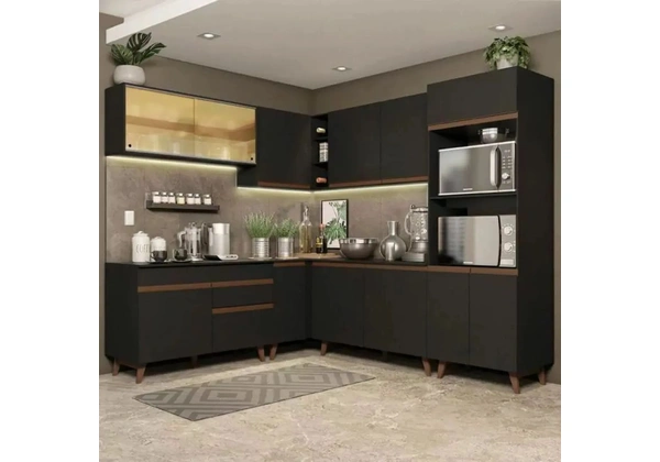 Armário de Cozinha Completa de Canto