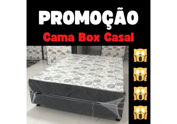 Cama Box Casal Acolchoada - Grande Oferta