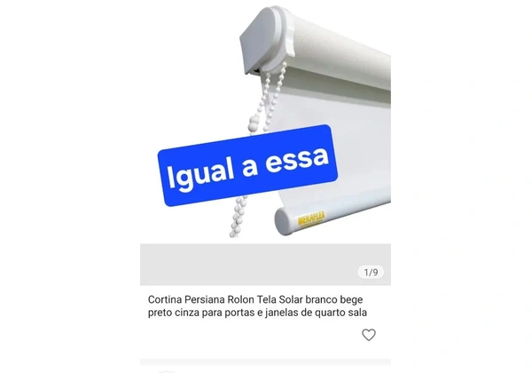 CORTINA PERSIANA ROLO, NOVA!!