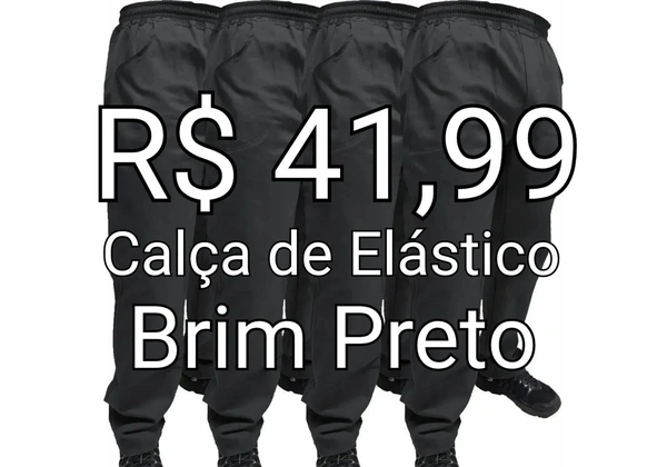 Calça Operacional em Brim - Preto