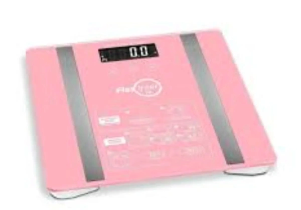Balança digital corporal com Bioimpedância Simple rosa