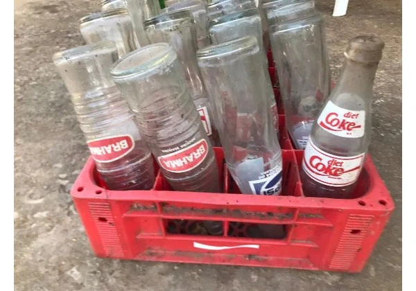 Garrafas antigas anos 80 e 90