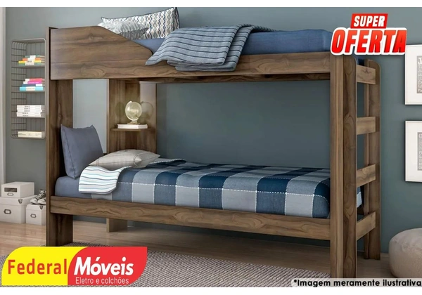 Beliche com Escada na Lateral Nova Fazemos Entrega
