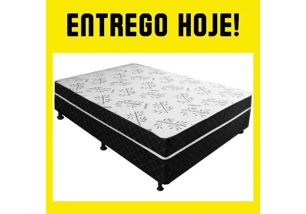 Cama Casal Box 138x188cm - Entregamos em 24hs