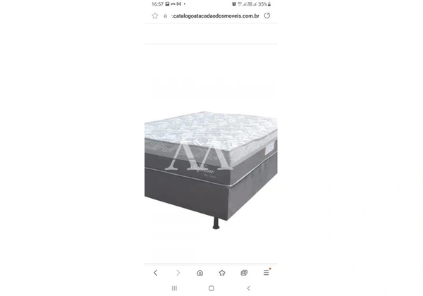 Cama casal R$ 380, 00 pop foto ilustrativa cama casal 2 colchões super luxo R$ 550, 00