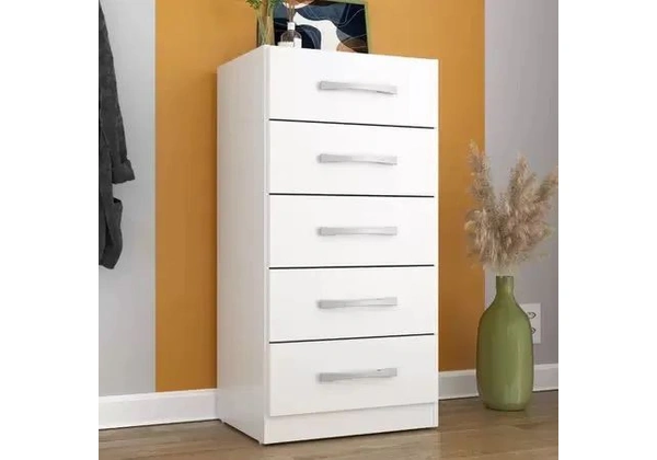 Cômoda Branca 5 Gavetas - Entregamos em 24hs