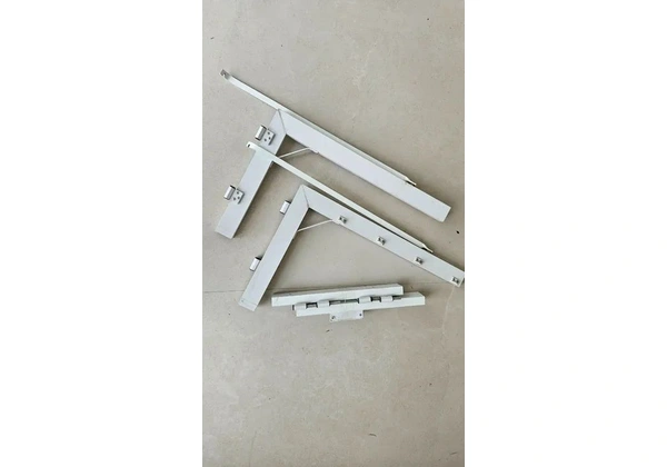 Varal de muro em alumínio branco para 4 cordas