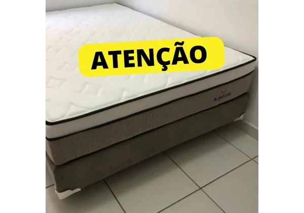 Conjunto cama box e colchão casal onde o conforto encontra a saúde do seu sono!