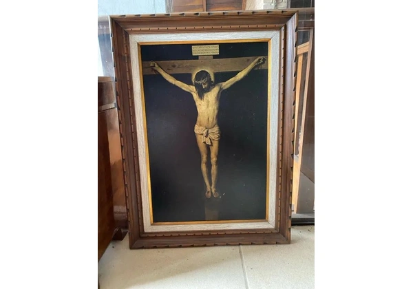 Quadro religioso antigo - Jesus Cristo